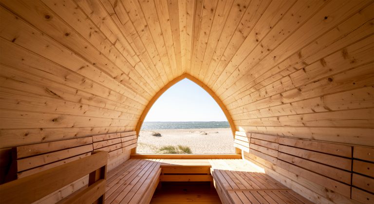 igloo sauna sea view