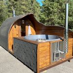 igloo sauna with tub